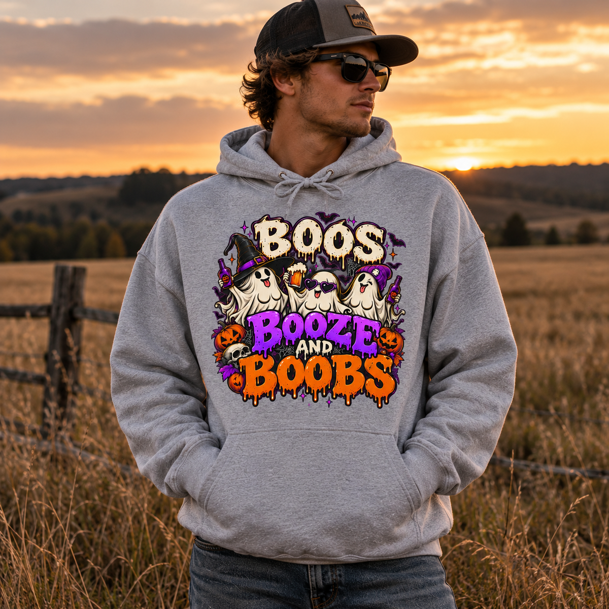 Boos, Booze & Boobs Hoodie